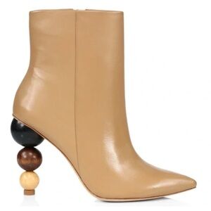 Flaw* Cult Gaia Venus Bauble-Heel Leather Ankle Boot 38